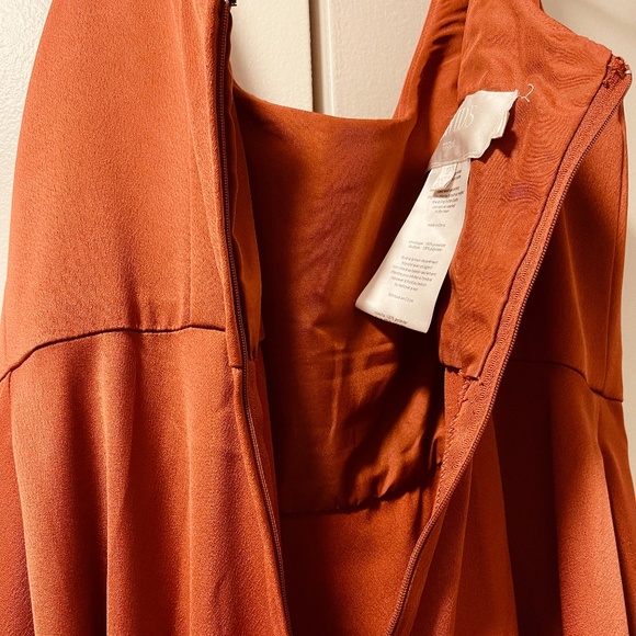 Crepe-Back Satin Scoop Tank Bridesmaid Dress - Picture 5 of 6